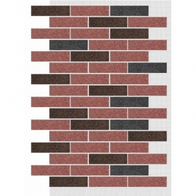 Фасадная панель АМК Кирпич микс 432